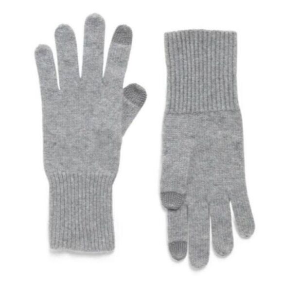 NWT Halogen Gray Cashmere Gloves - Picture 1 of 5
